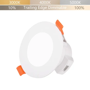 Small Diameter LED Recessed Ceiling Lamp Downlight Trailing Edge Dimmable CCT Adjustable 3000K 4000K 5000K 5W 1 Lamp by Enuotek
Small Diameter LED Recessed Ceiling Lamp Downlight Trailing Edge Dimmable CCT Adjustable 3000K 4000K 5000K 5W 1 Lamp by Enuotek