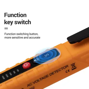Multi-function AC Voltage Detector Induction Test Pencil Sound/Light Alarm AC / 12~1000V Non-Contact Voltage Detector
Multi-function AC Voltage Detector Induction Test Pencil Sound/Light Alarm AC / 12~1000V Non-Contact Voltage Detector