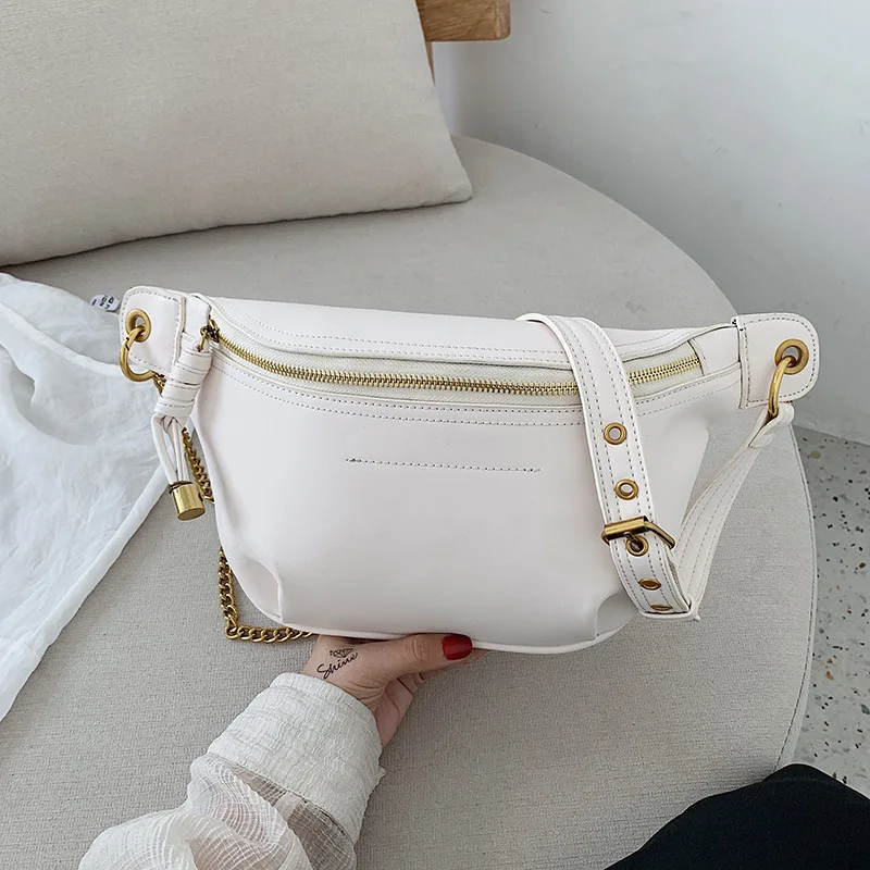 Women's Waist Bag Small Chain Fanny Pack Unisex Casual Belt Bag For 2019 Fashion Pu Leather Lady Chest Bag Belly Bag 
Women's Waist Bag Small Chain Fanny Pack Unisex Casual Belt Bag For 2019 Fashion Pu Leather Lady Chest Bag Belly Bag