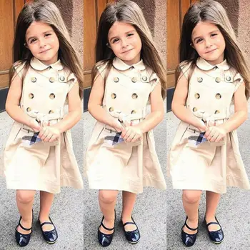 2019 Fashion Toddler Kids Baby Girls Clothes Button Sleeveless Party Tutu Dress Sundress Children Clothing
2019 Fashion Toddler Kids Baby Girls Clothes Button Sleeveless Party Tutu Dress Sundress Children Clothing