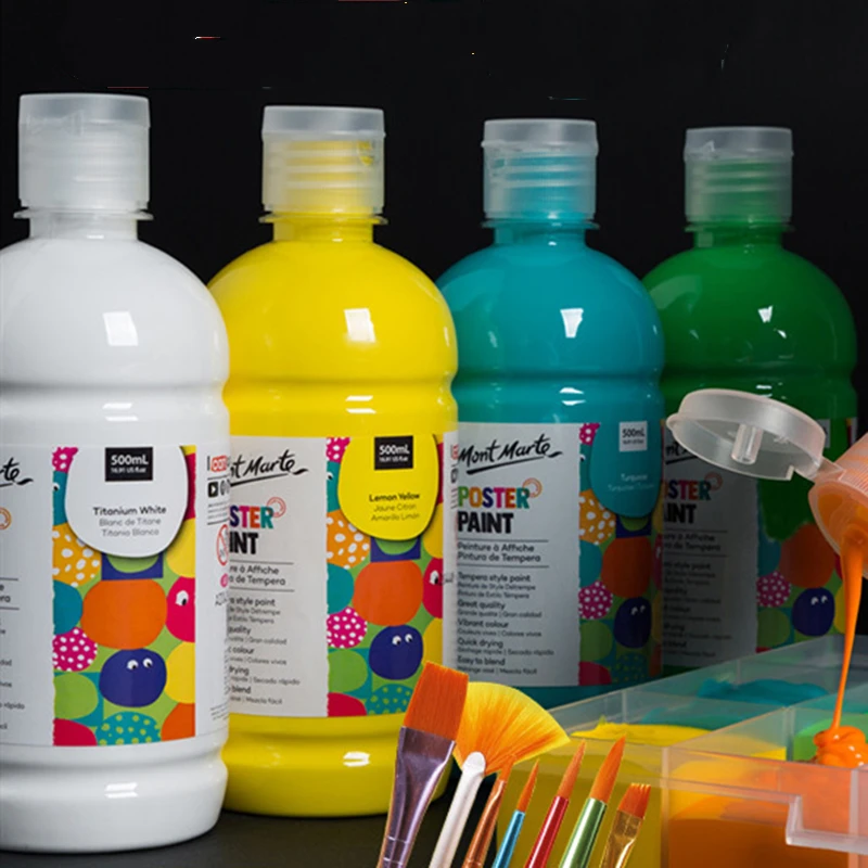 

500ml Watercolor Paint Safe Non-toxic Advertising Painting Acrylic Paint Wall Painting Art Art School Student Supplies