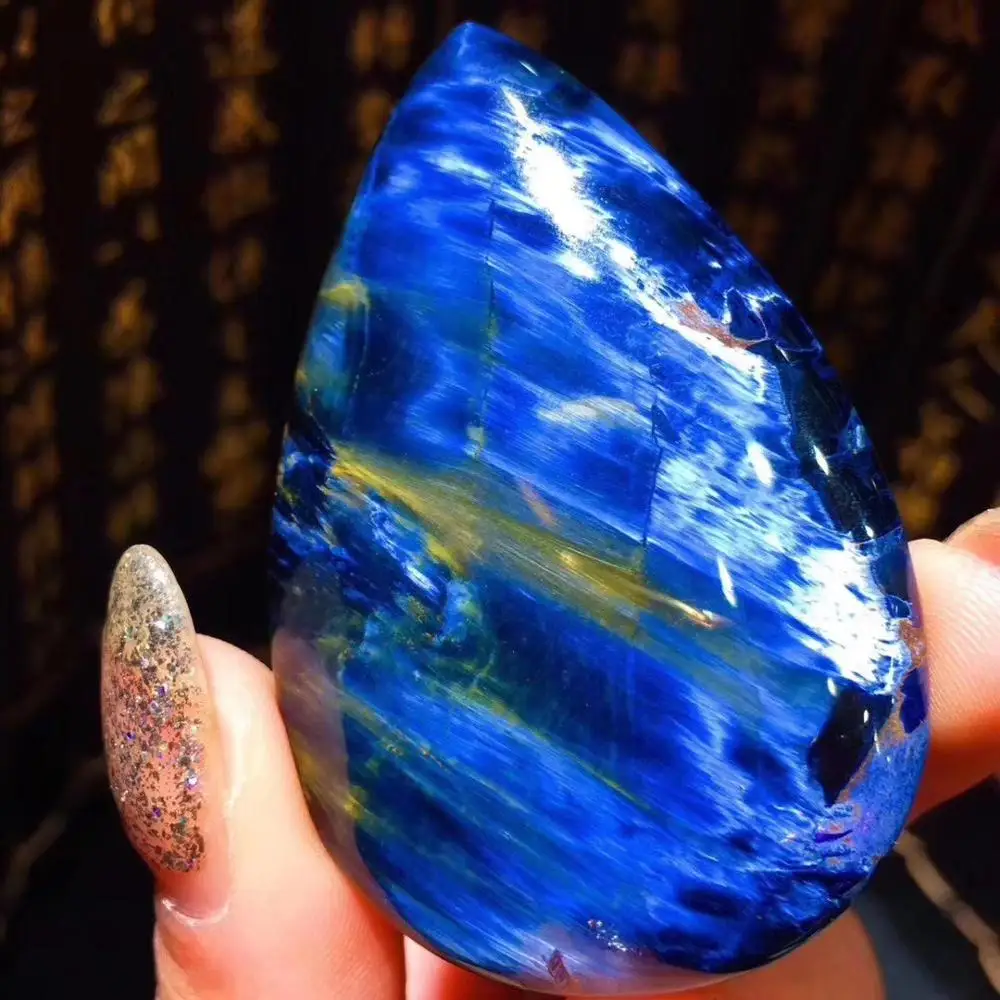 Top Natural Blue Pietersite Pendant Water Drop Chatoyant Newly Healing Gemstone 56x37x11mm Women Men Reiki Stone Pendant AAAAA
Top Natural Blue Pietersite Pendant Water Drop Chatoyant Newly Healing Gemstone 56x37x11mm Women Men Reiki Stone Pendant AAAAA