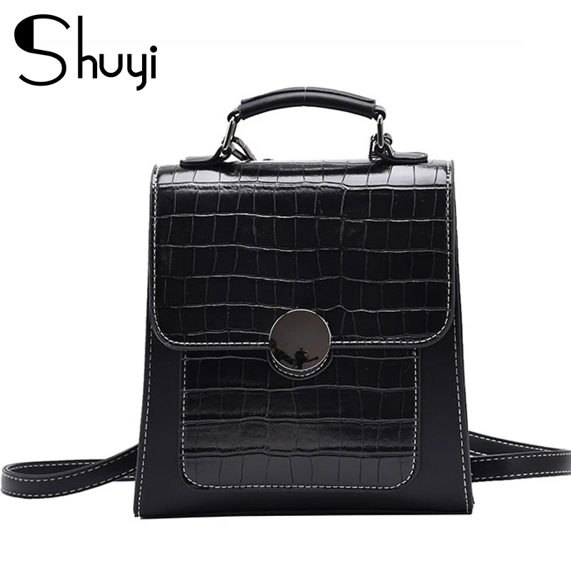 Designer New Women's Backpack Autumn And Winter Fashion High Quality PU Leather Stone Pattern Girls School Bag Female Small Bag
Designer New Women's Backpack Autumn And Winter Fashion High Quality PU Leather Stone Pattern Girls School Bag Female Small Bag