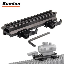 Hunting Airsoft Long Quick Detachable Double Rail Angle Weaver Picatinny Mount w/ Integral QD Lever Lock System 13 Slots 1-0012
Hunting Airsoft Long Quick Detachable Double Rail Angle Weaver Picatinny Mount w/ Integral QD Lever Lock System 13 Slots 1-0012