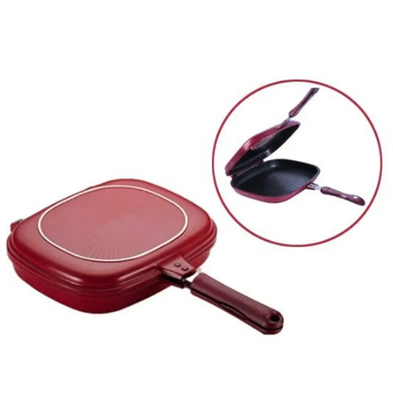 Double-sided Frying Pan Non-stick Baking Tray Portable for Home Kitchen Cooking PAK55
Double-sided Frying Pan Non-stick Baking Tray Portable for Home Kitchen Cooking PAK55