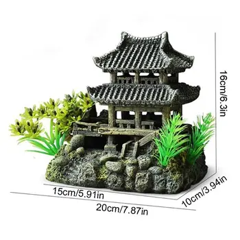 Ancient Architecture Aquarium Fish Tank Landscaping Decoration Vintage Resin X7YD 
Ancient Architecture Aquarium Fish Tank Landscaping Decoration Vintage Resin X7YD