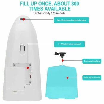 350ML Touchless Automatic Soap Dispenser IR Sensor Liquid Wash Hand Dispenser For Home Office School Hotel Hospital
350ML Touchless Automatic Soap Dispenser IR Sensor Liquid Wash Hand Dispenser For Home Office School Hotel Hospital