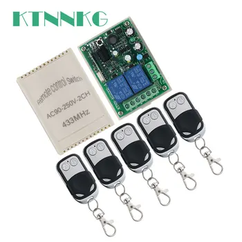 433Mhz AC 250V 110V 220V 2CH Relay Receiver Module with metal shell remote control using EV1527 transmitter module smart home
433Mhz AC 250V 110V 220V 2CH Relay Receiver Module with metal shell remote control using EV1527 transmitter module smart home