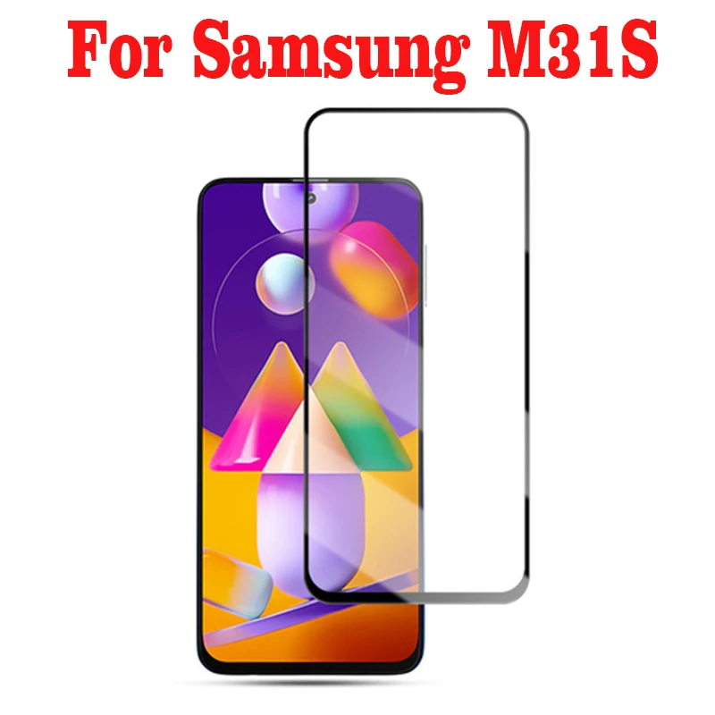 3D полное клеевое закаленное стекло для Samsung Galaxy M31S покрытие экрана Защитная