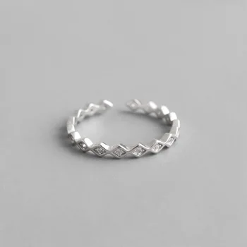 Real 925 Sterling Silver Wave Ring For Fashion Women Wedding Gift Heart Stick Together Romantic Fine Jewelry
Real 925 Sterling Silver Wave Ring For Fashion Women Wedding Gift Heart Stick Together Romantic Fine Jewelry