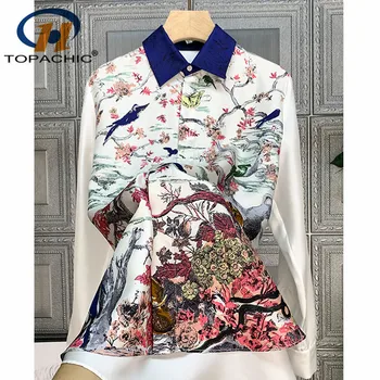 12.31 2020 Spring New Silk Shirt Tailored Fashion Turn-down collar Contrast color Print Pattern long sleeve Elegant Blouse
12.31 2020 Spring New Silk Shirt Tailored Fashion Turn-down collar Contrast color Print Pattern long sleeve Elegant Blouse
