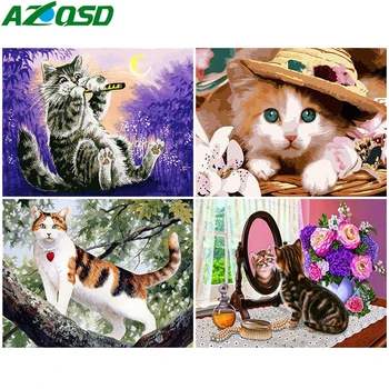 AZQSD DIY Oil Painting By Numbers Animal Home Decoration Acrylic Kids Paint Pictures By Numbers Cat Handpainted Gift
AZQSD DIY Oil Painting By Numbers Animal Home Decoration Acrylic Kids Paint Pictures By Numbers Cat Handpainted Gift