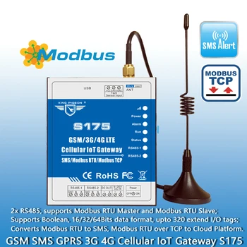 Wireless industrial IoT Gateway S175 Remote Monitoring for Farm Agricultural Irrigation 2 RS485 support Modbus RTU to SMS Alart
Wireless industrial IoT Gateway S175 Remote Monitoring for Farm Agricultural Irrigation 2 RS485 support Modbus RTU to SMS Alart