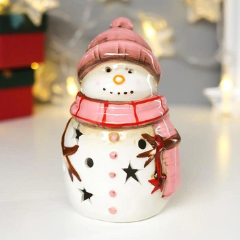 Souvenir ceramics light "Snowman in a pink knitted hat and scarf" 13.5x8x8.3 cm 4886381
Souvenir ceramics light "Snowman in a pink knitted hat and scarf" 13.5x8x8.3 cm 4886381