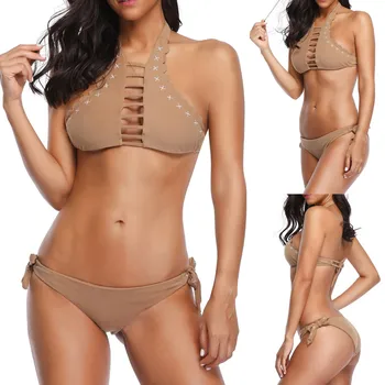 2020 New Women Pure Color Biquini Seaside Hollow Out Split Body Bathing Suit Push Up Padded Female Intimates Traje de baño
2020 New Women Pure Color Biquini Seaside Hollow Out Split Body Bathing Suit Push Up Padded Female Intimates Traje de baño