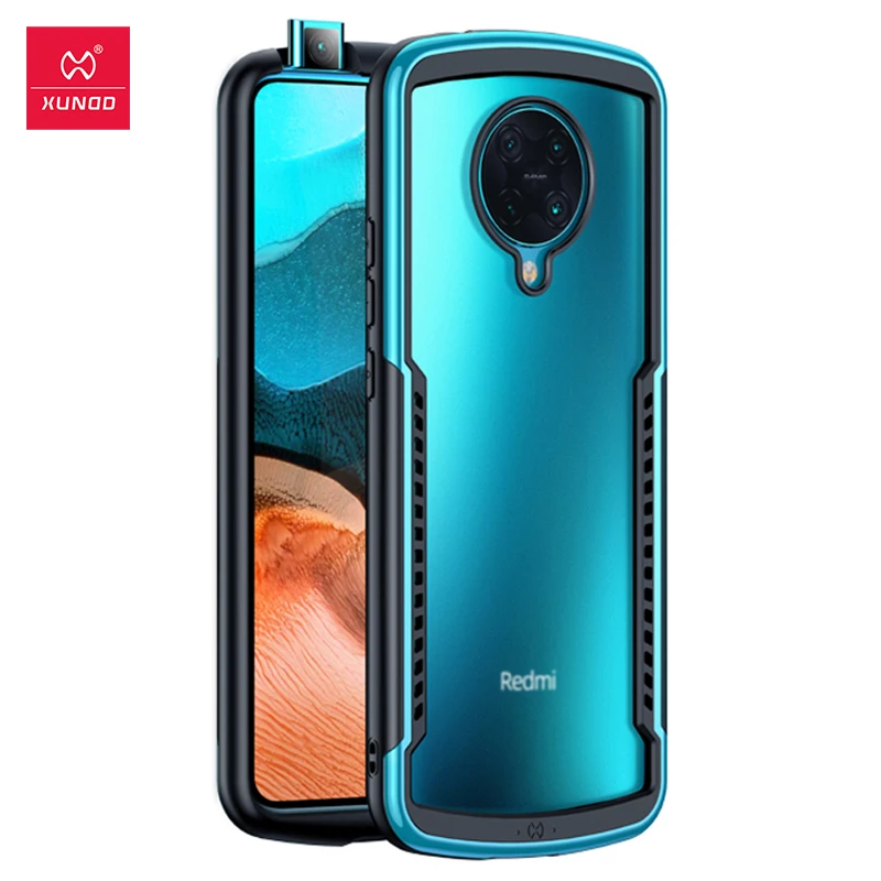 Ультратонкий чехол k30 для Xiaomi Redmi K30 poco f2 pro прозрачный с подушкой безопасности