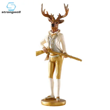 Strongwell Gentleman Rabbits Deer Model Miniatures Figurine Resin Crafts Desktop Home Decoration Accessories Borthday Gift Kids
Strongwell Gentleman Rabbits Deer Model Miniatures Figurine Resin Crafts Desktop Home Decoration Accessories Borthday Gift Kids