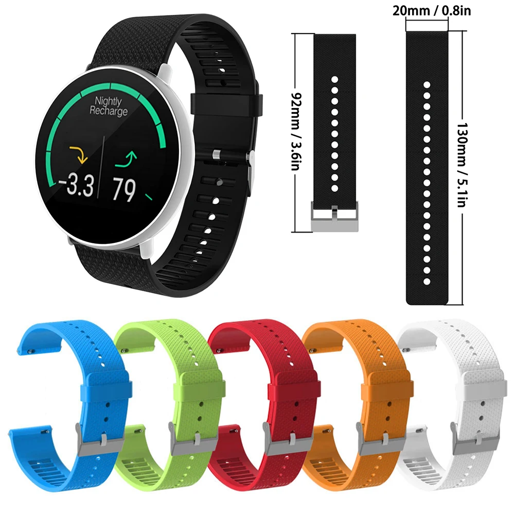 20mm Smart Watches Band For POLAR ignite Silicone Watch Wrist Replaceable Band Strap Silicone Material Six Colors
20mm Smart Watches Band For POLAR ignite Silicone Watch Wrist Replaceable Band Strap Silicone Material Six Colors