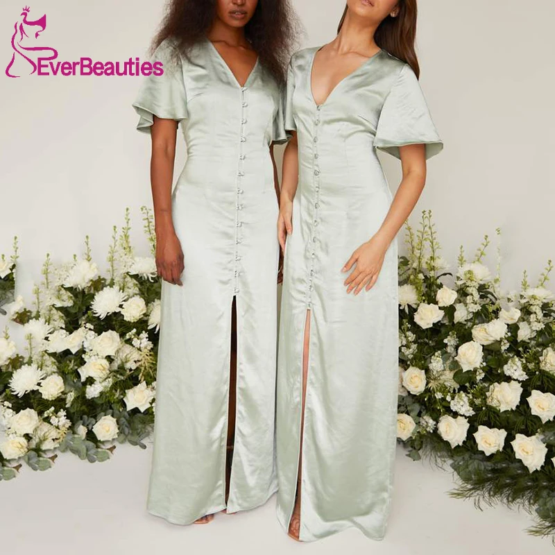Bridesmaid Dresses Long for Women Свадебное платье 2021 Satin Side Split Robe De Soiree De Mariage Short Sleeves Formal Dresses
Bridesmaid Dresses Long for Women Свадебное платье 2021 Satin Side Split Robe De Soiree De Mariage Short Sleeves Formal Dresses