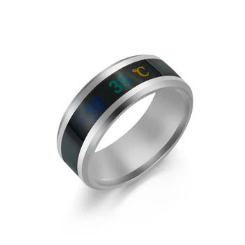 1 Pc Fashion Creative Temperature Measurement Ring Intelligent Thermometer Display Sensing Change Jewelry Unisex Holiday Gift
1 Pc Fashion Creative Temperature Measurement Ring Intelligent Thermometer Display Sensing Change Jewelry Unisex Holiday Gift