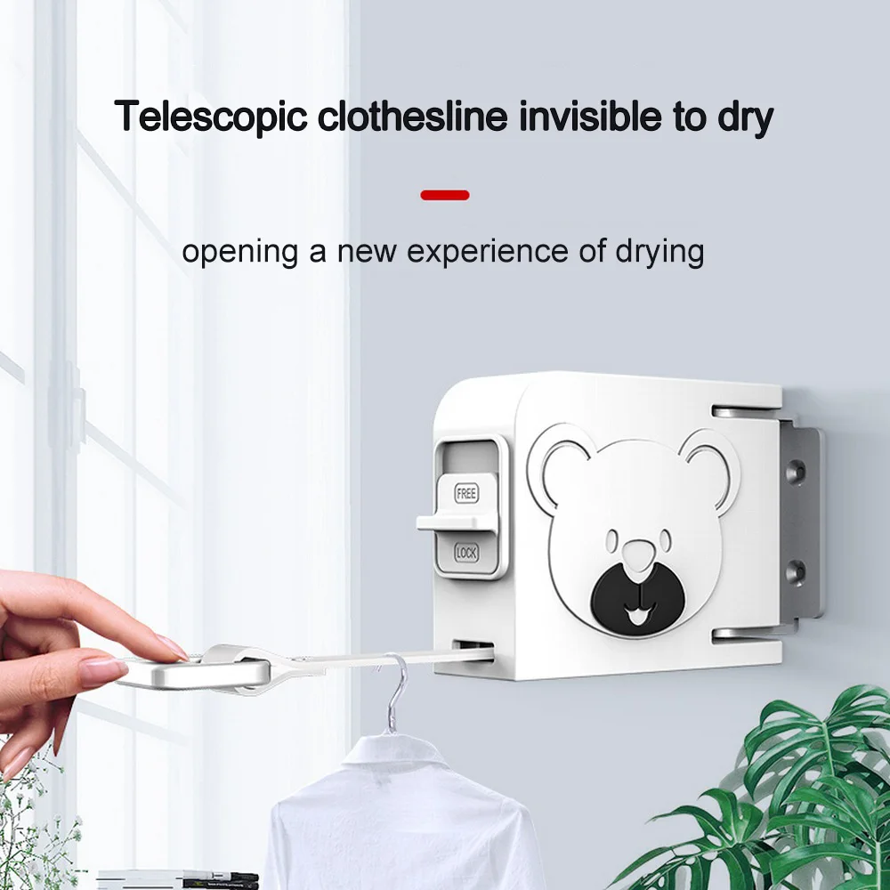 Punch-free Automatic Retractable Clothesline Indoor Invisible Clothesline with Hanger Hole Drying Rack Balcony Clothes Line
Punch-free Automatic Retractable Clothesline Indoor Invisible Clothesline with Hanger Hole Drying Rack Balcony Clothes Line