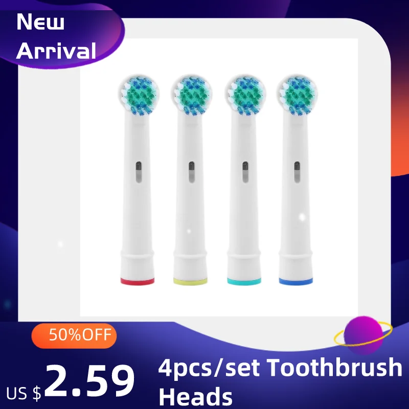NEW 4Pcs/Set Electric Toothbrush Heads Tooth brush Replacement Brush Head for Oral B 3D Replacement Soft-bristled
NEW 4Pcs/Set Electric Toothbrush Heads Tooth brush Replacement Brush Head for Oral B 3D Replacement Soft-bristled