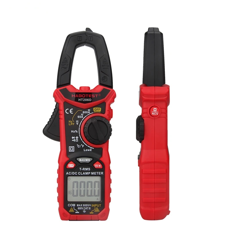 Automatic Range Mini Digital Clamp Meters Voltage Current 600V TRUE RMS Multimeter Capacitance Electrical Megger Tester
Automatic Range Mini Digital Clamp Meters Voltage Current 600V TRUE RMS Multimeter Capacitance Electrical Megger Tester