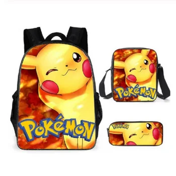 Pokemon Backpack Boys Girls School Bags Children Pikachu Backpack For Teenagers Kids Gift Schoolbags Mochila Daily Backpack 3pcs
Pokemon Backpack Boys Girls School Bags Children Pikachu Backpack For Teenagers Kids Gift Schoolbags Mochila Daily Backpack 3pcs