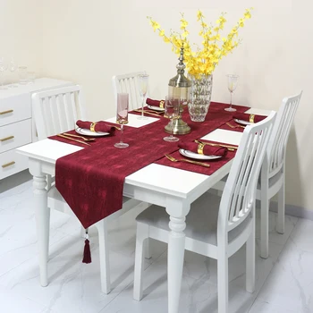 Cotton Polyester Table Runner Heat Resistant Non-Slip Table Setting Decor For Rectangle & Round Table
Cotton Polyester Table Runner Heat Resistant Non-Slip Table Setting Decor For Rectangle & Round Table
