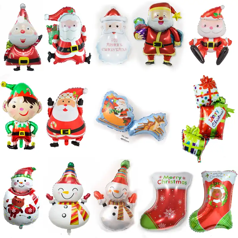 santa claus xmas tree elk deer snowman bear star
