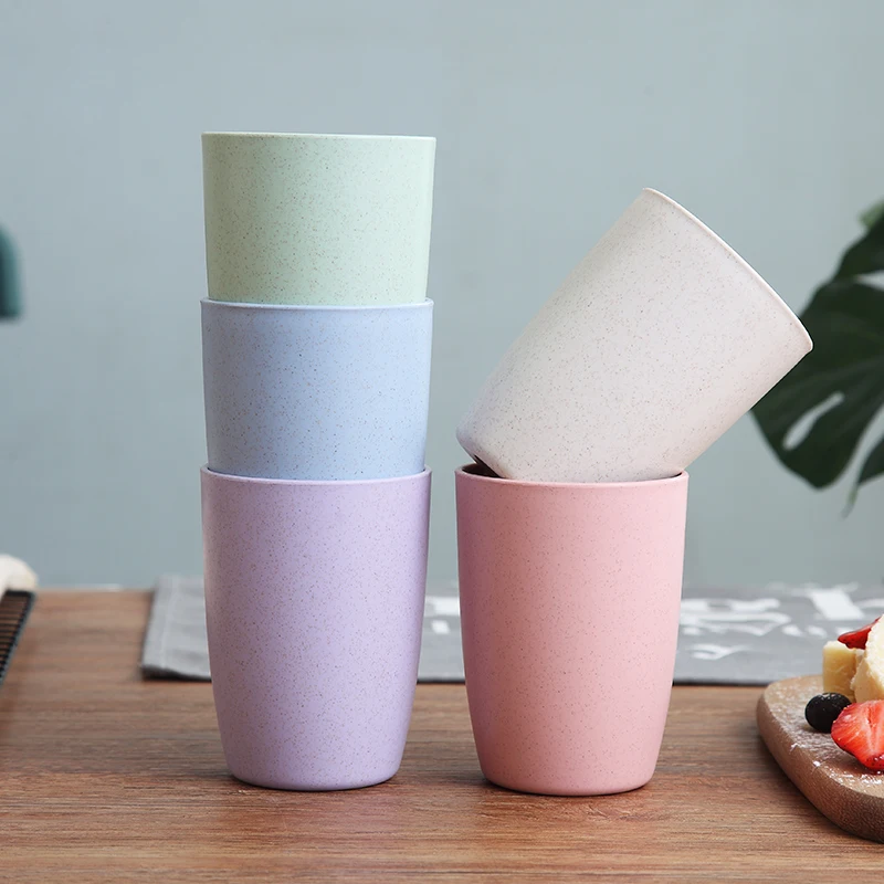 5pcs 350ml Plastic Water Cups Healthy Wheat Stalk Milk Cup Kitchen Dining Bar Unbreak Cups and Mugs Tea Cup Set
5pcs 350ml Plastic Water Cups Healthy Wheat Stalk Milk Cup Kitchen Dining Bar Unbreak Cups and Mugs Tea Cup Set