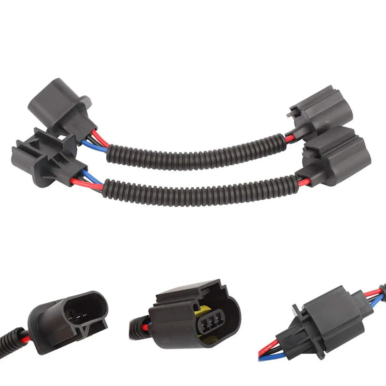 2Pcs H13 Headlight Fog Lights Wiring Harness Socket Connector Plug Extension Socket Harness High Temperature Resistant Plastic
2Pcs H13 Headlight Fog Lights Wiring Harness Socket Connector Plug Extension Socket Harness High Temperature Resistant Plastic