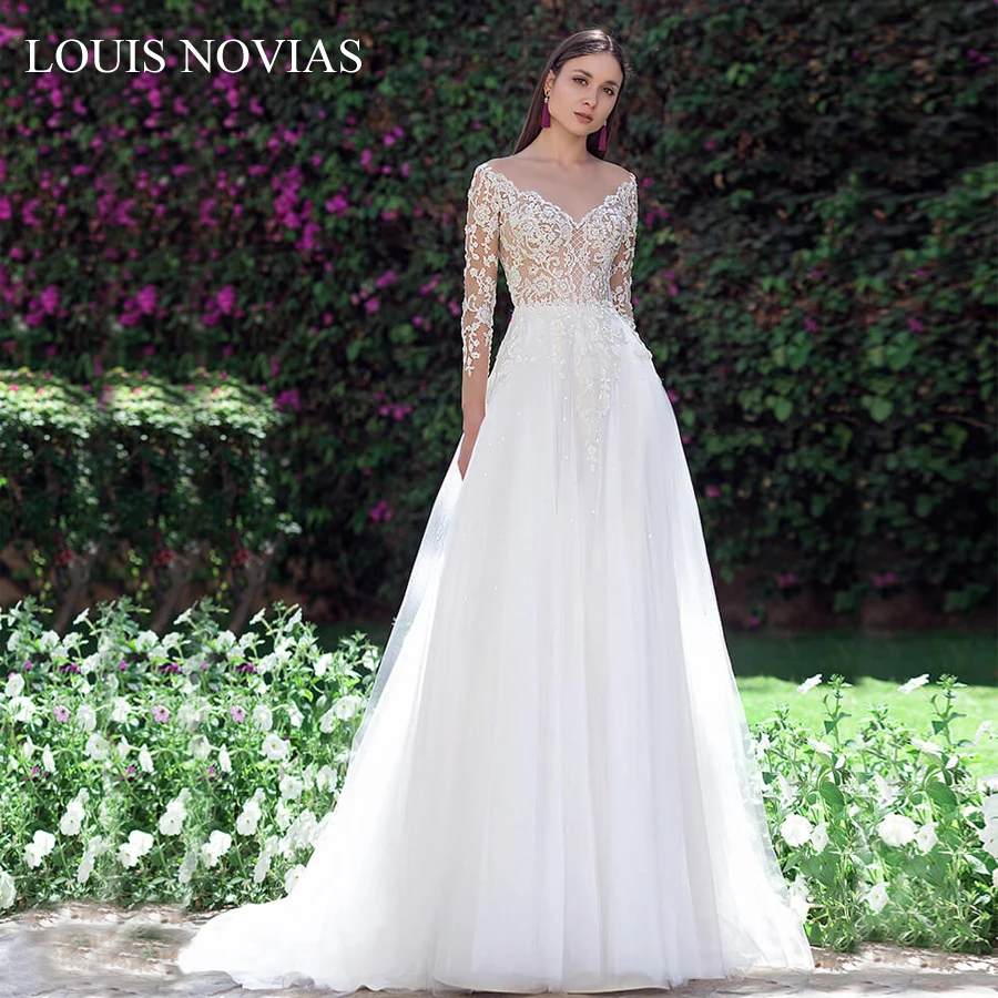 Свадебное платье Louis Novias, с рукавами, изысканная вышивка, тонкое, три четверти, до пола, свадебное платье
Свадебное платье Louis Novias, с рукавами, изысканная вышивка, тонкое, три четверти, до пола, свадебное платье