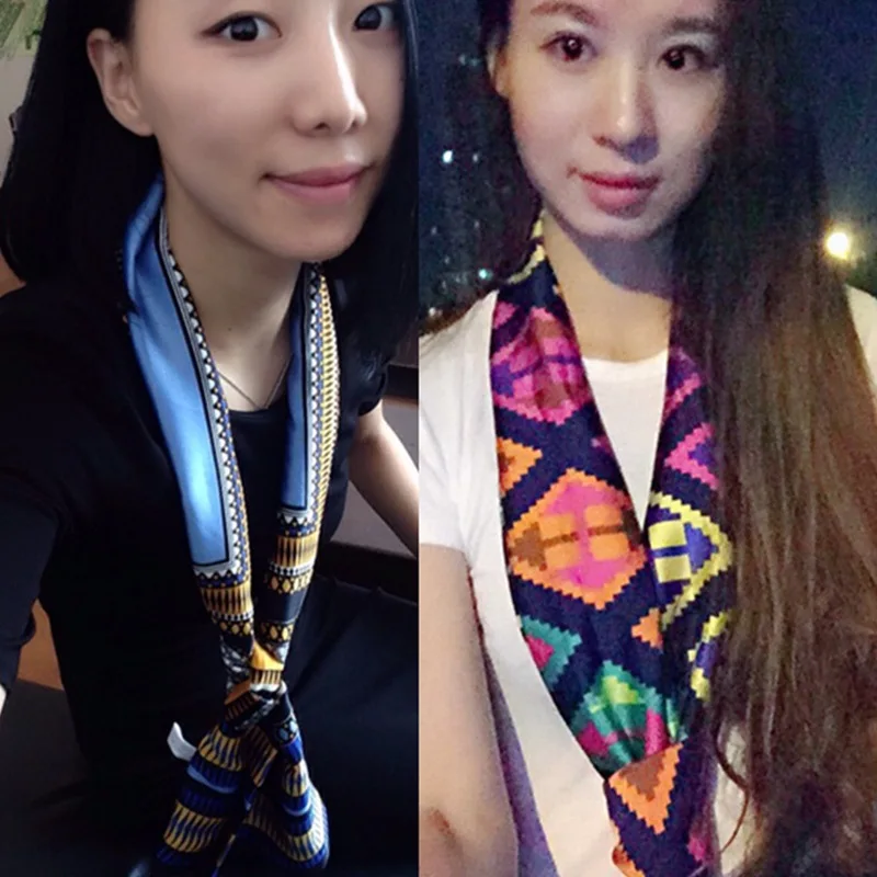 South Korea Small Scarf Satin Women's Scarf Korean-style Small Neckerchief Versatile Strip Double Layer Small Floral Small Scarf
South Korea Small Scarf Satin Women's Scarf Korean-style Small Neckerchief Versatile Strip Double Layer Small Floral Small Scarf