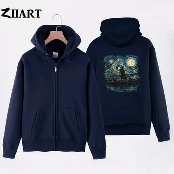 Man Boy Hooded Jacket Coat sherlock holmes starry night van Gogh Vincent 221B baker streets UNDERSTAND Zip Hoodie Winter ZIIART 
Man Boy Hooded Jacket Coat sherlock holmes starry night van Gogh Vincent 221B baker streets UNDERSTAND Zip Hoodie Winter ZIIART