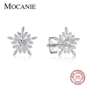 Mocanie Real 925 Sterling Silver Glittering Zircon Beautiful Snowflake Stud Earring for Women Wedding Engagement Ear Pin Jewelry
Mocanie Real 925 Sterling Silver Glittering Zircon Beautiful Snowflake Stud Earring for Women Wedding Engagement Ear Pin Jewelry