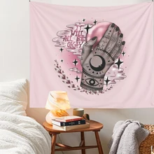 Pink Tarot Card Tapestry Ouija Dorm Room Decoration Boho Home Decor Psychedelic Pink Sun Moon Wall Decor It Will All Be OK
Pink Tarot Card Tapestry Ouija Dorm Room Decoration Boho Home Decor Psychedelic Pink Sun Moon Wall Decor It Will All Be OK