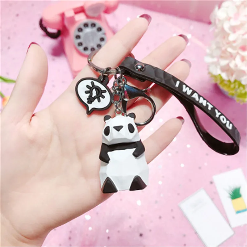 2019 Cartoon Panda Geometric Key chain Small Dinosaur keychains Animal key Ring Women bag Charm Pendant Gift Highquality
2019 Cartoon Panda Geometric Key chain Small Dinosaur keychains Animal key Ring Women bag Charm Pendant Gift Highquality