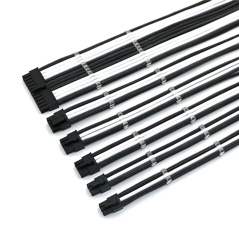 Premium 24Pin, 4+4(8Pin) CPU, PCIE 6+2P GPU, 6Pin PCIE Basic PSU CPU/GPU Extension Cable Kit 4mm Sleeved Motherboard Power Cord
Premium 24Pin, 4+4(8Pin) CPU, PCIE 6+2P GPU, 6Pin PCIE Basic PSU CPU/GPU Extension Cable Kit 4mm Sleeved Motherboard Power Cord