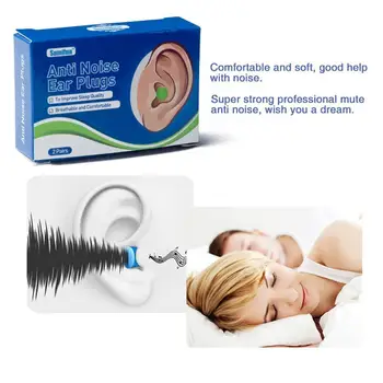 2 Pairs Comfortable Earplugs Soft Silicone Earbuds Ear Anti-noise Deformable Plugs Earplugs Sleeping C0P8
2 Pairs Comfortable Earplugs Soft Silicone Earbuds Ear Anti-noise Deformable Plugs Earplugs Sleeping C0P8
