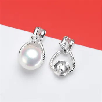 S925 Sterling Silver Flash Design Pearl Earrings Holder Women DIY Pearl Earrings Components Silver Gold Color
S925 Sterling Silver Flash Design Pearl Earrings Holder Women DIY Pearl Earrings Components Silver Gold Color