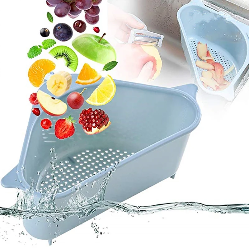 2pcs Kitchen Accessories Triangular Sink Strainer Drain Vegetable Fruit Drainer Holder Storage Basket ToolSink Filter Shelf
2pcs Kitchen Accessories Triangular Sink Strainer Drain Vegetable Fruit Drainer Holder Storage Basket ToolSink Filter Shelf
