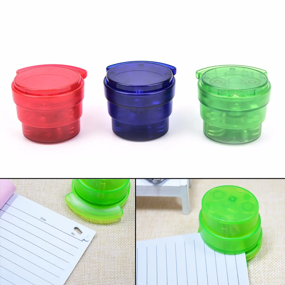 Practical Staple Free Stapler Paper Binding Binder Stapless Stationery Office Student Mini School Home Paperclip Random Color
Practical Staple Free Stapler Paper Binding Binder Stapless Stationery Office Student Mini School Home Paperclip Random Color