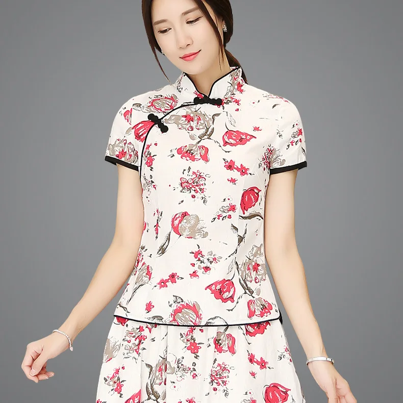 WOMEN'S Dress Stand Collar Frog Fashion Summer Improved Retro Chinese Costume Cotton Linen Slim Fit Chinese Style Ethnic-Style C 
WOMEN'S Dress Stand Collar Frog Fashion Summer Improved Retro Chinese Costume Cotton Linen Slim Fit Chinese Style Ethnic-Style C