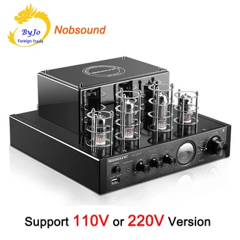 

Nobsound MS-10D MKII Tube Amplifier Black HI-FI Stereo Amplifier 25W*2 Vaccum Tube AMP Support Bluetooth and USB 110V or 220V