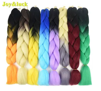 Joy&luck Synthetic Braiding Hair Extension Jumbo Braids Crochet Braiding Hair Ombre Pink Blue Grey Color
Joy&luck Synthetic Braiding Hair Extension Jumbo Braids Crochet Braiding Hair Ombre Pink Blue Grey Color