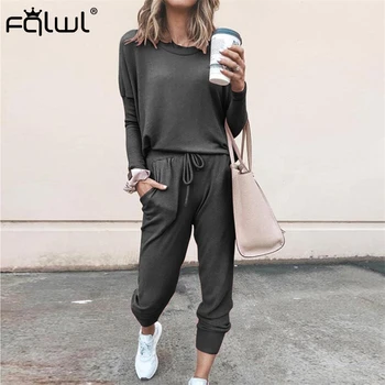 FQLWL Autumn Winter Casual Two Piece Set Women Suits Black Pink Outfits Long Sleeve Top and Pants Female Tracksuit Matching Sets
FQLWL Autumn Winter Casual Two Piece Set Women Suits Black Pink Outfits Long Sleeve Top and Pants Female Tracksuit Matching Sets