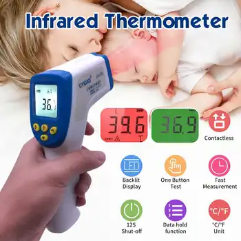 Portable Digital Infrared Thermometer 0.5s Fast Accurate Measure Forehead Non-contact Thermometer Baby/Adult Termometro Home
Portable Digital Infrared Thermometer 0.5s Fast Accurate Measure Forehead Non-contact Thermometer Baby/Adult Termometro Home