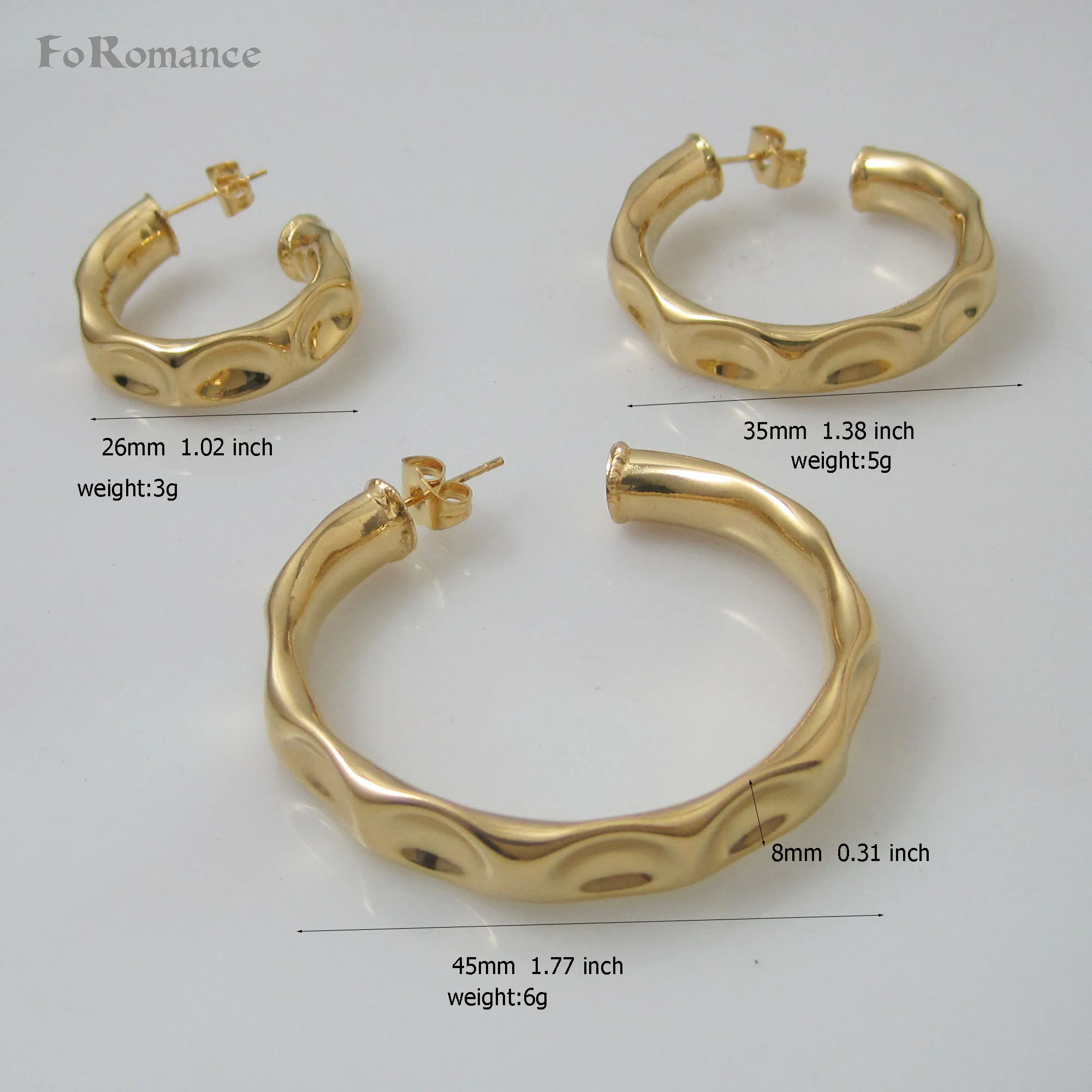 ORDER 10$ SHIP WITH TRACKING / SHINNING PLAIN SURFACE YELLOW GOLD COLOR ROUND HOOP EARRING WIDTH 26 35 45MM THREE SIZE AVAILABLE
ORDER 10$ SHIP WITH TRACKING / SHINNING PLAIN SURFACE YELLOW GOLD COLOR ROUND HOOP EARRING WIDTH 26 35 45MM THREE SIZE AVAILABLE