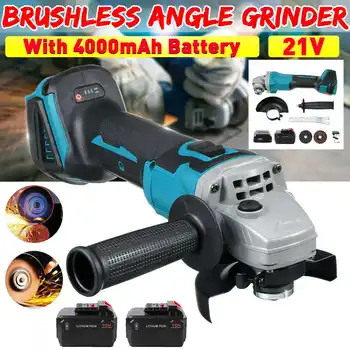 21V Cordless Brushless Lithium-Ion Angle Grinder Grinding Power Tool Cutting and Grinding Machine Polisher Cutting Power Tool
21V Cordless Brushless Lithium-Ion Angle Grinder Grinding Power Tool Cutting and Grinding Machine Polisher Cutting Power Tool